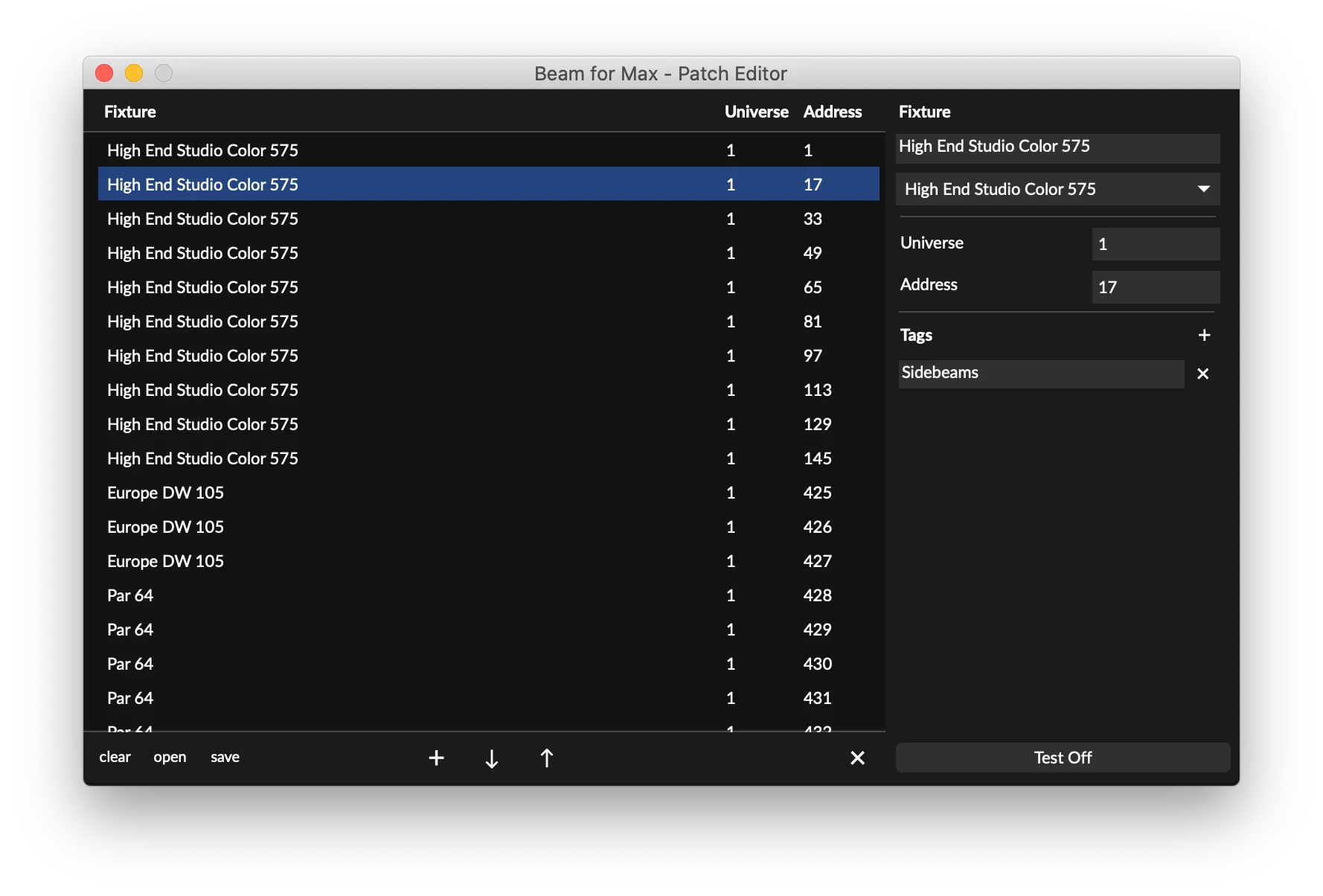 Beam for Max Patch Editor